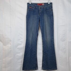 Vintage‎ Y2K GUESS Jeans Women's 28 Denim Bootcut Flare Jeans Dark Wash Stretch